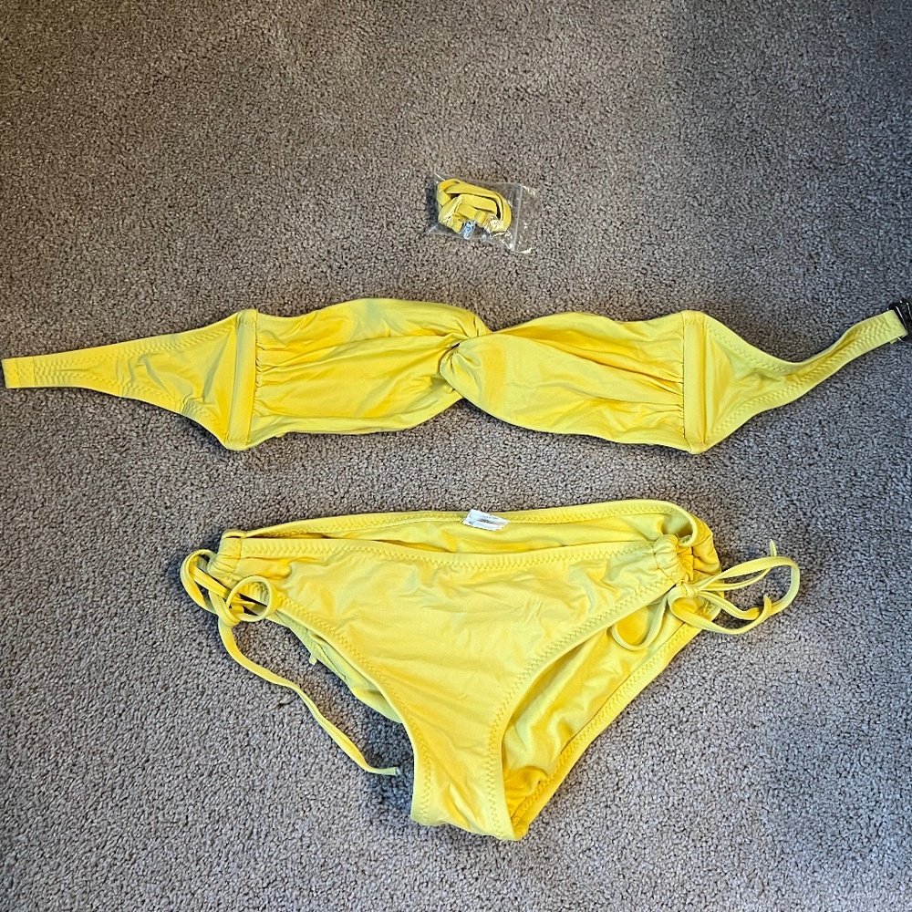 Mossimo Yellow Bikini Size S